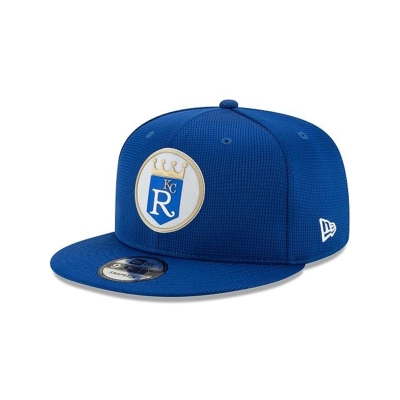 Blue Kansas City Royals Hat - New Era MLB Clubhouse Collection 9FIFTY Snapback Caps USA8593270